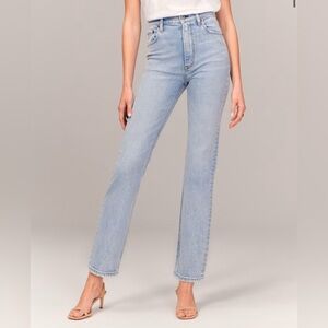 Abercrombie & Fitch Light Blue Straight Leg Jeans